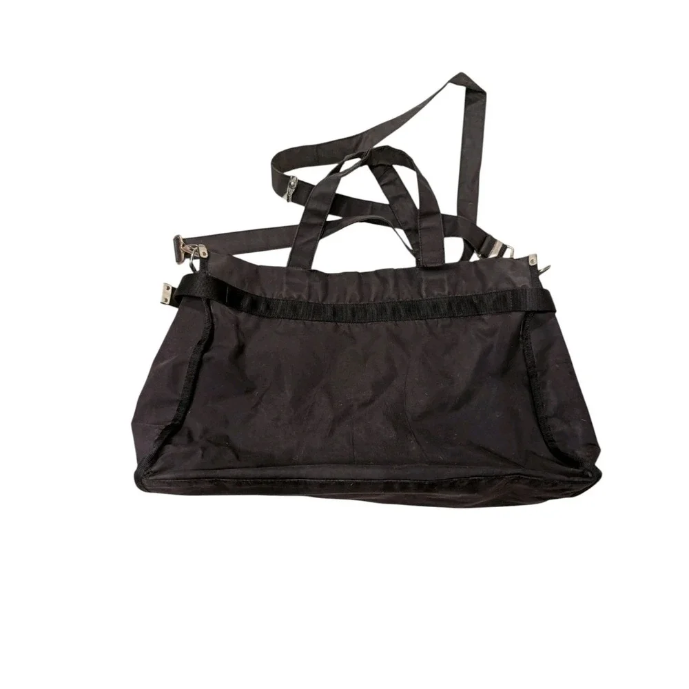 Vintage Lacoste Nylon‎ Tote Bag Black